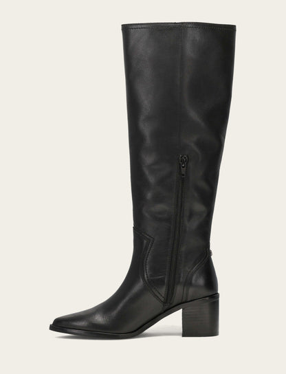 Women's Black Sadie Softy Tall Wide Calf Boot Black - Frye