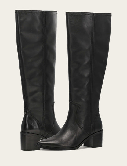 Women's Black Sadie Softy Tall Wide Calf Boot Black - Frye