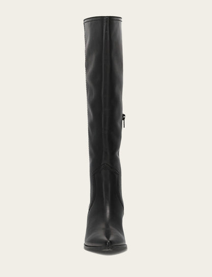 Women's Black Sadie Softy Tall Wide Calf Boot Black - Frye