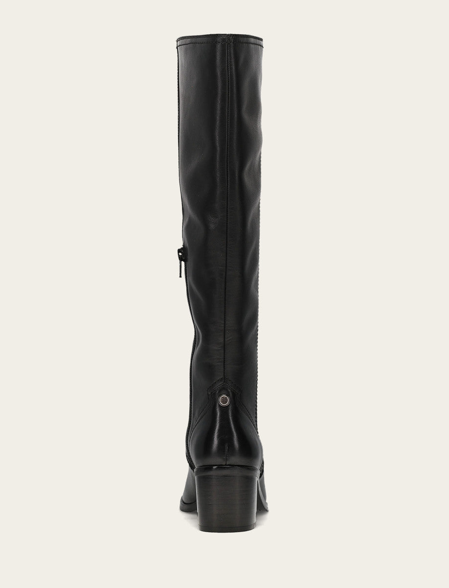 Women's Black Sadie Softy Tall Wide Calf Boot Black - Frye
