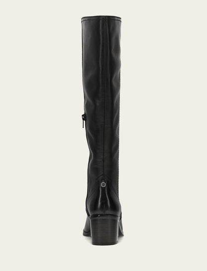 Women's Black Sadie Softy Tall Wide Calf Boot Black - Frye