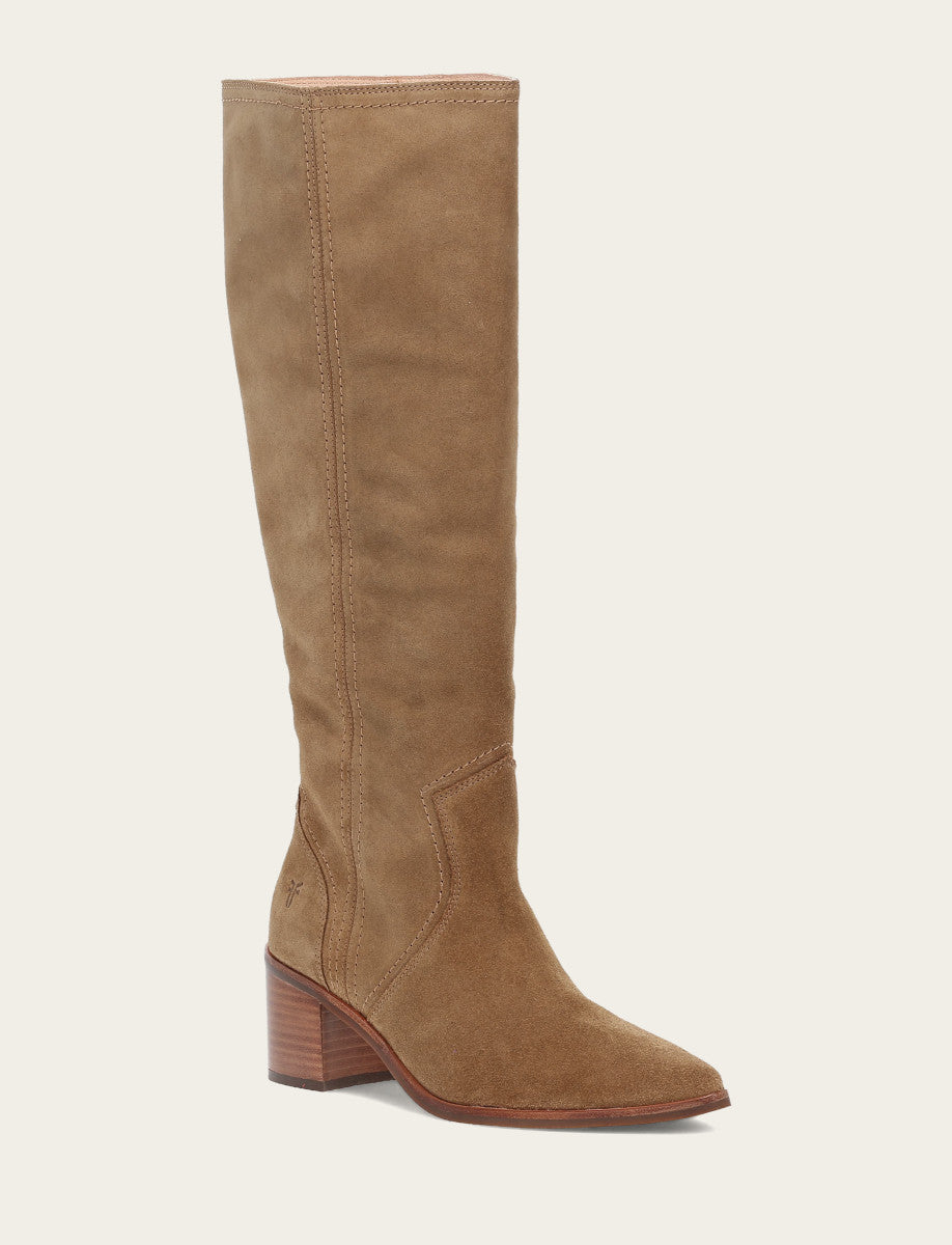 Women's Almond Sadie Softy Tall Wide Calf Boot Almond - Frye