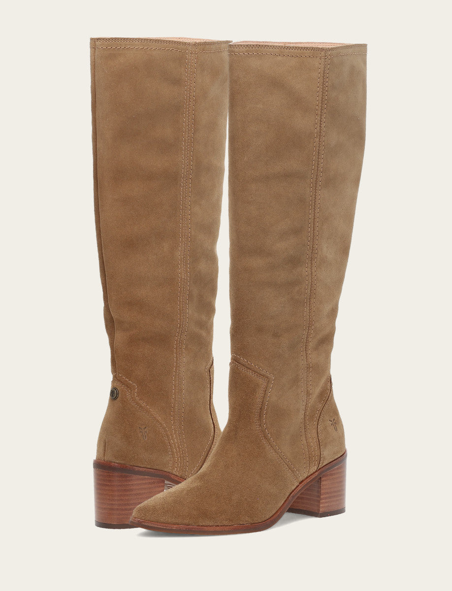 Women's Almond Sadie Softy Tall Wide Calf Boot Almond - Frye