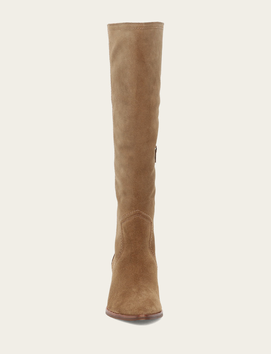 Women's Almond Sadie Softy Tall Wide Calf Boot Almond - Frye