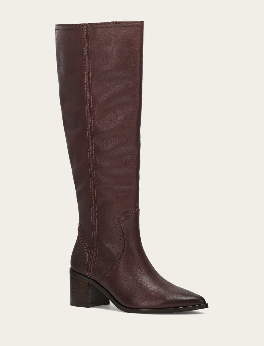 Women's Cocoa Sadie Softy Tall Wide Calf Boot Cocoa - Frye
