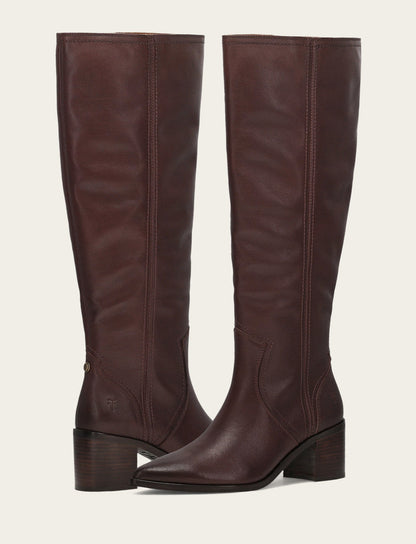 Women's Cocoa Sadie Softy Tall Wide Calf Boot Cocoa - Frye