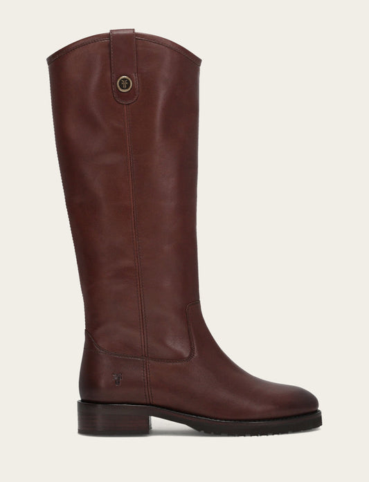 Women's Brown Melissa Lug Button Tall Boot Brown - Frye