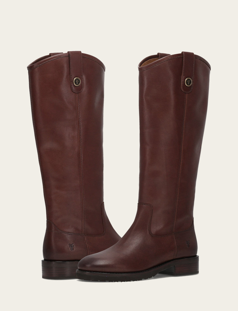 Women's Brown Melissa Lug Button Tall Boot Brown - Frye