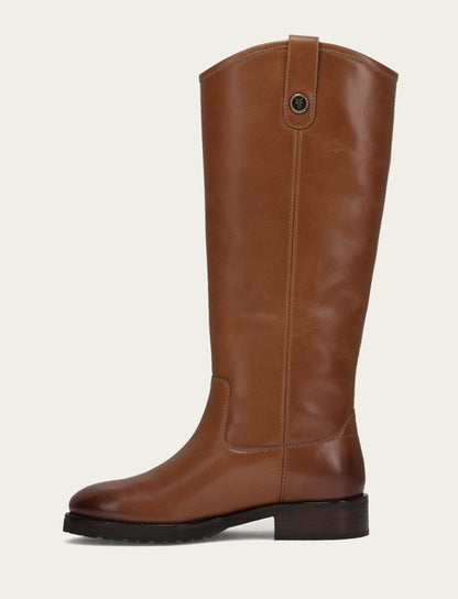 Women's Tan Melissa Lug Button Tall Boot Tan - Frye