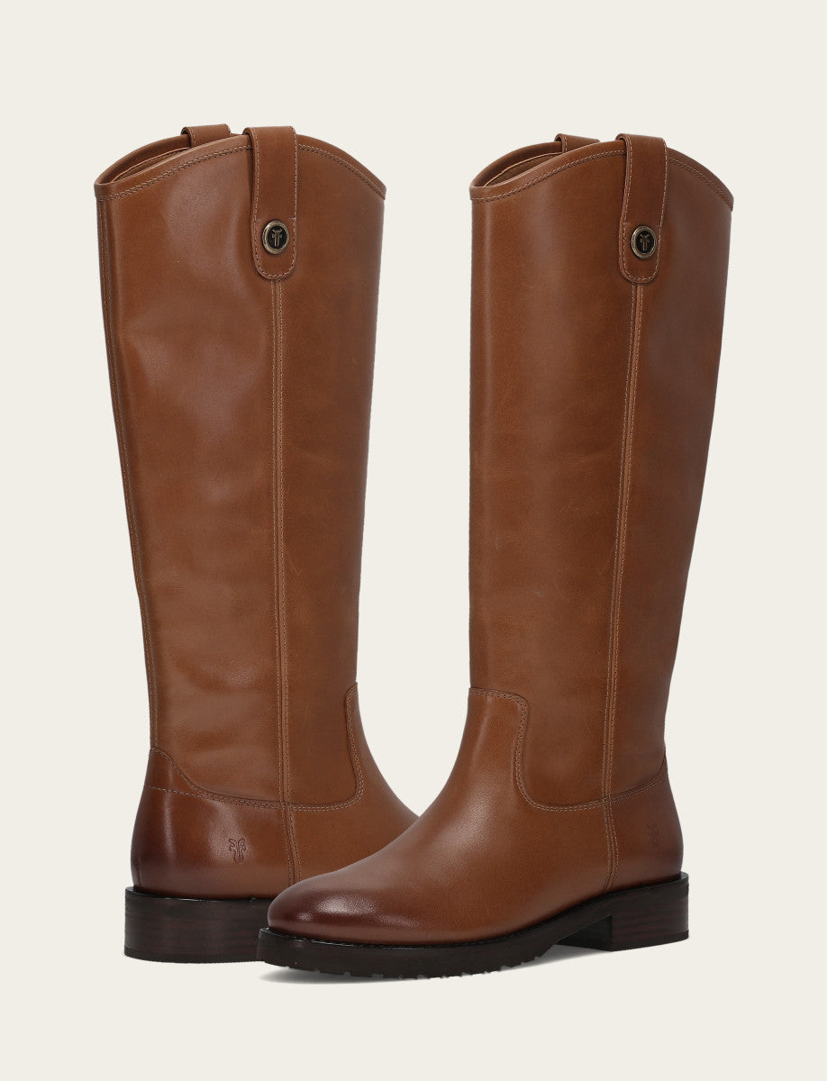 Women's Tan Melissa Lug Button Tall Boot Tan - Frye