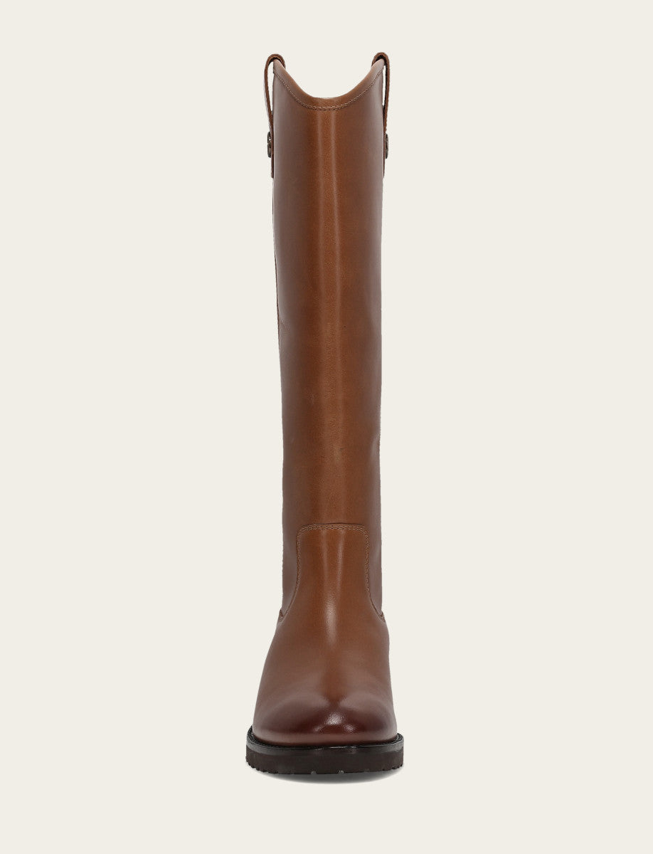 Women's Tan Melissa Lug Button Tall Boot Tan - Frye