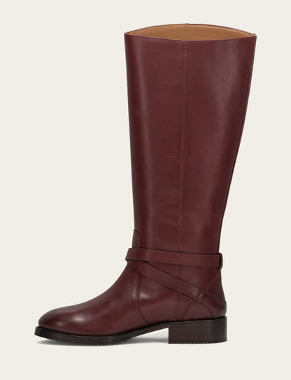Women's Merlot Melissa Belted Riding Boot Merlot - Frye
