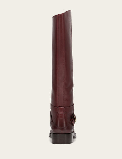 Women's Merlot Melissa Belted Riding Wide Calf Boot Merlot - Frye
