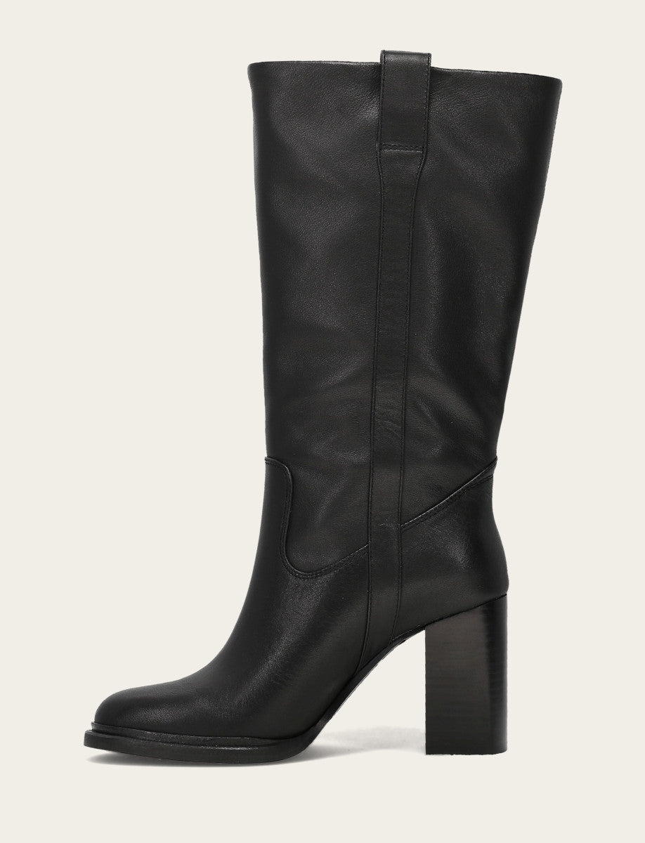 Women's Black Alex Slouchy Mid Boot Black - Frye