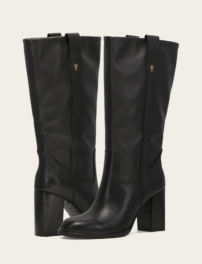 Women's Black Alex Slouchy Mid Boot Black - Frye