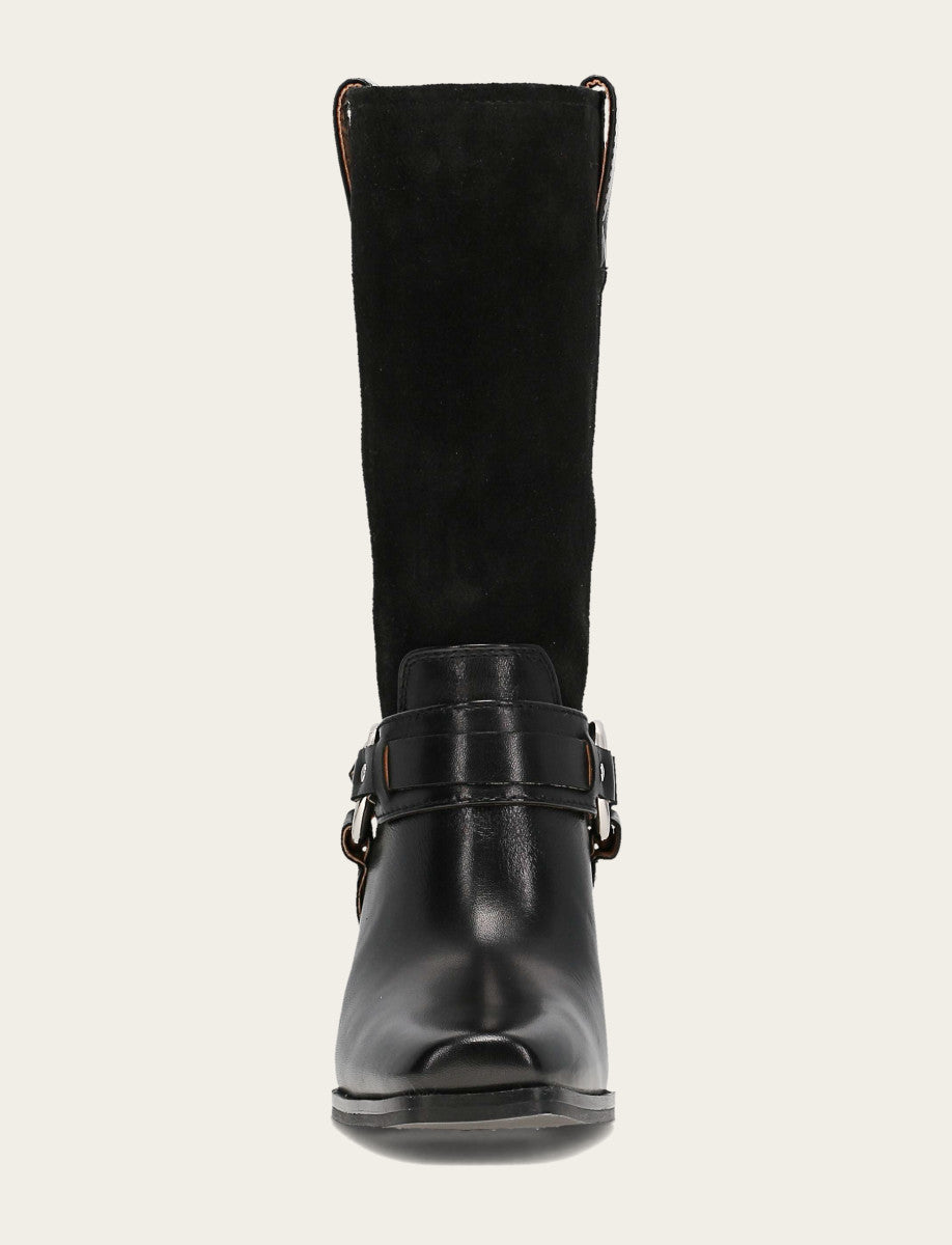 Women's Black Shiloh Harness Belted Boot Black - Frye