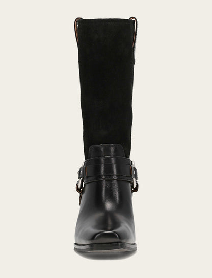 Women's Black Shiloh Harness Belted Boot Black - Frye
