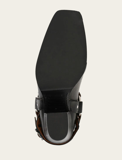 Women's Black Shiloh Harness Belted Boot Black - Frye
