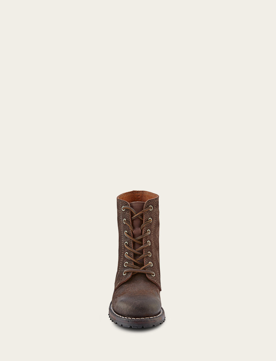 Women's Dark Brown Sabrina 6G Lace Up Boots Dark Brown - Frye