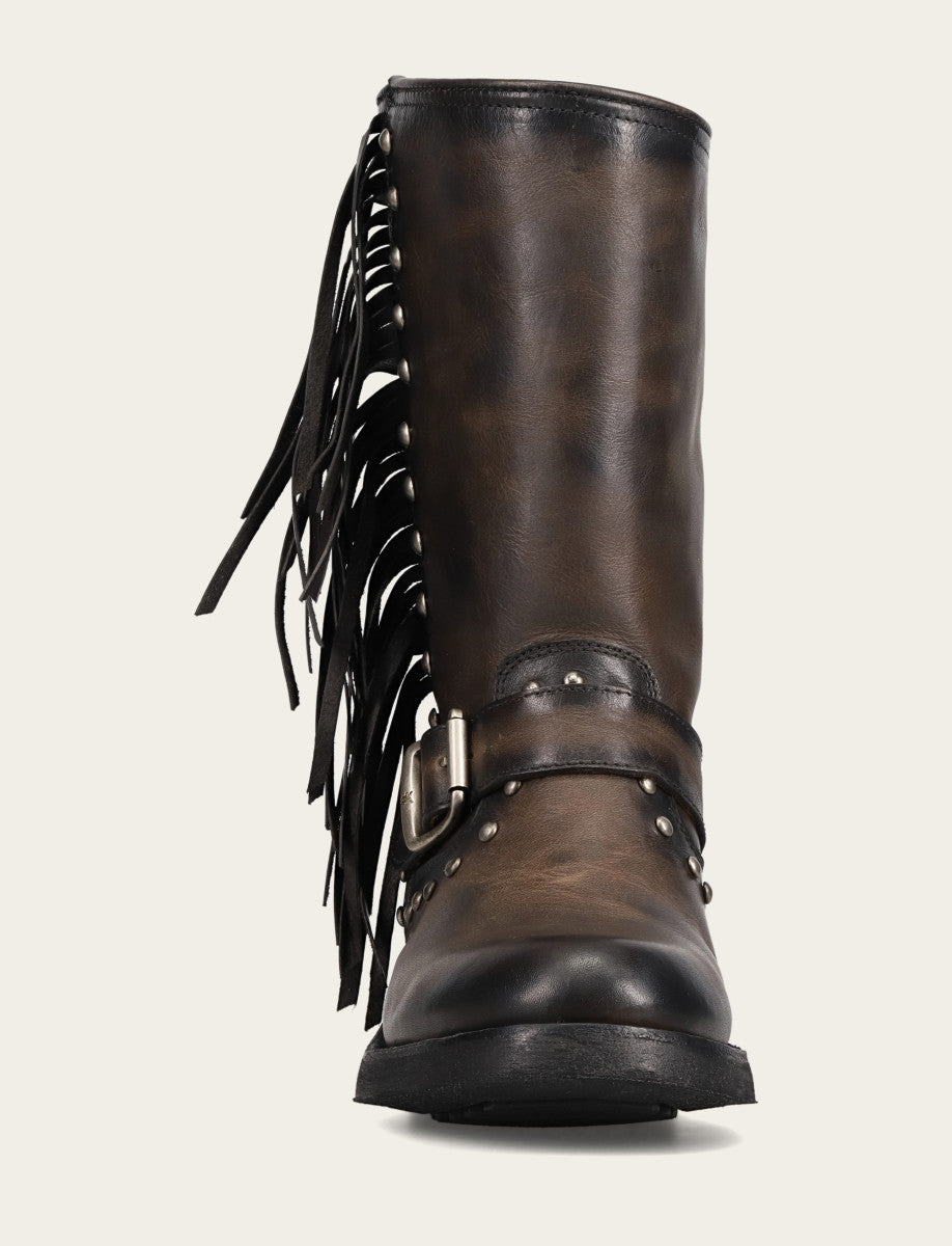 Women's Black Viv Fringe Engineer Boot Black - Frye