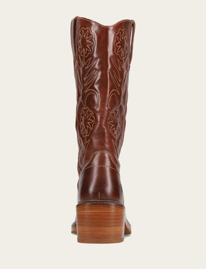 Auburn Kate Deco Stitch Boot Auburn - Frye