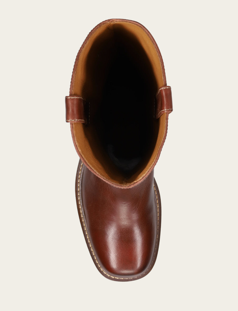 Auburn Kate Deco Stitch Boot Auburn - Frye