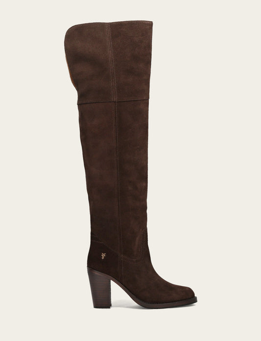 Women's Dark Brown Corinne Over The Knee Boot Dark Brown - Frye