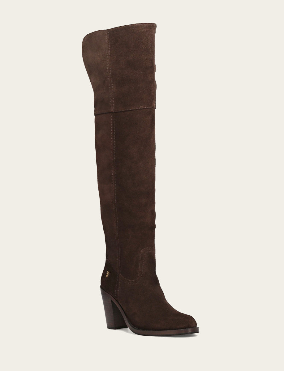 Women's Dark Brown Corinne Over The Knee Boot Dark Brown - Frye