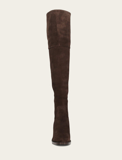 Women's Dark Brown Corinne Over The Knee Boot Dark Brown - Frye