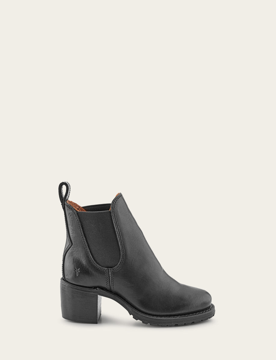 Women's Black Sabrina Chelsea Boots Black - Frye