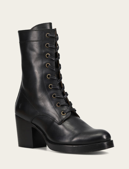 Women's Black Jean Lace Up Boot Black - Frye