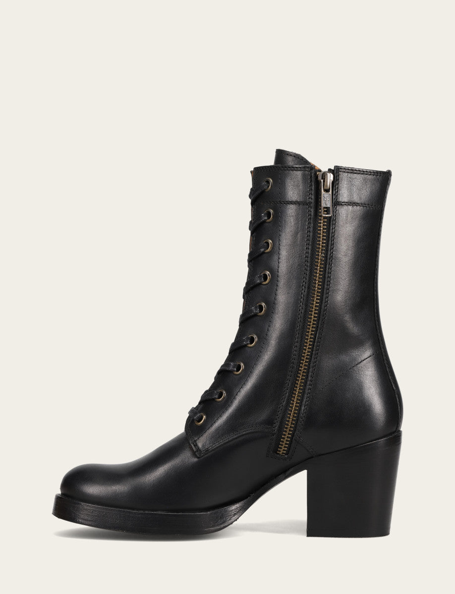 Women's Black Jean Lace Up Boot Black - Frye