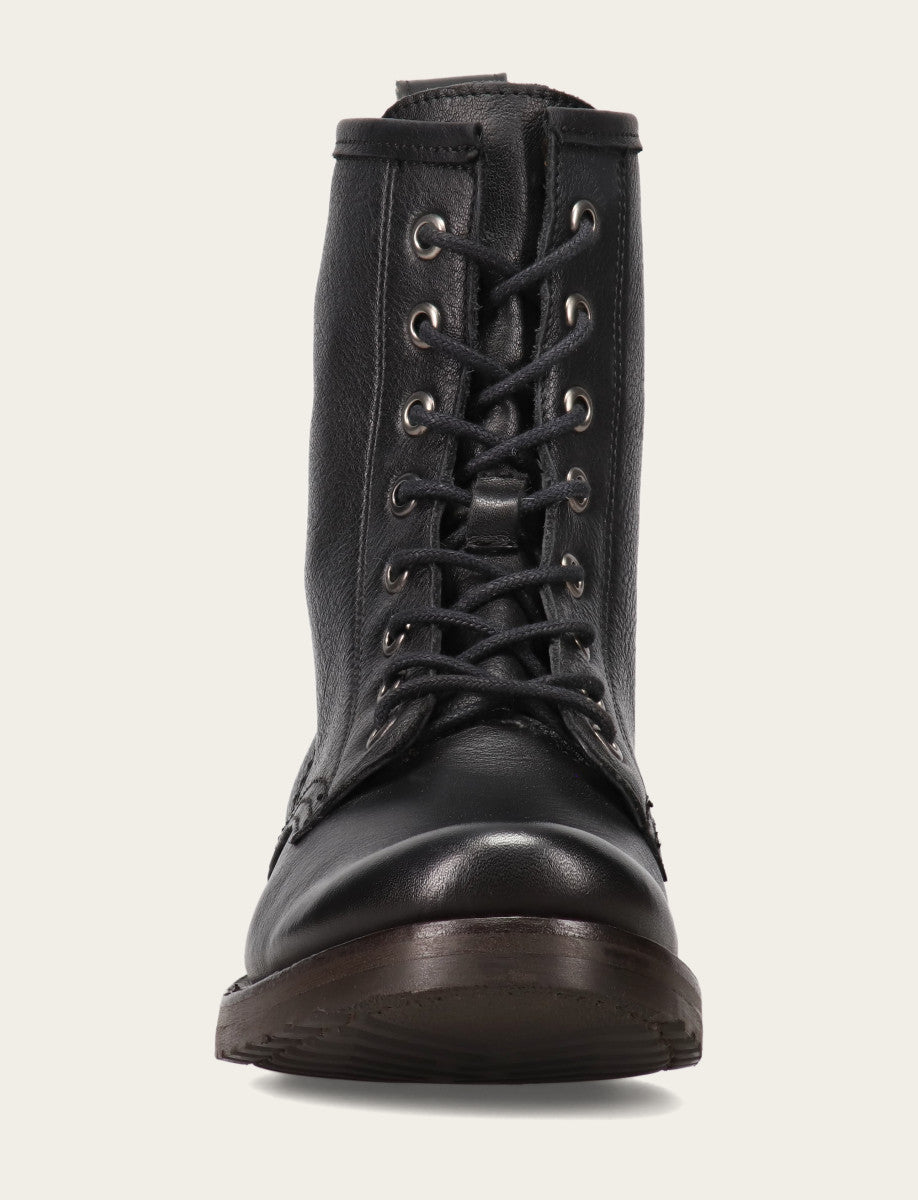 Women's Black Veronica Flex Combat Booties Black - Frye