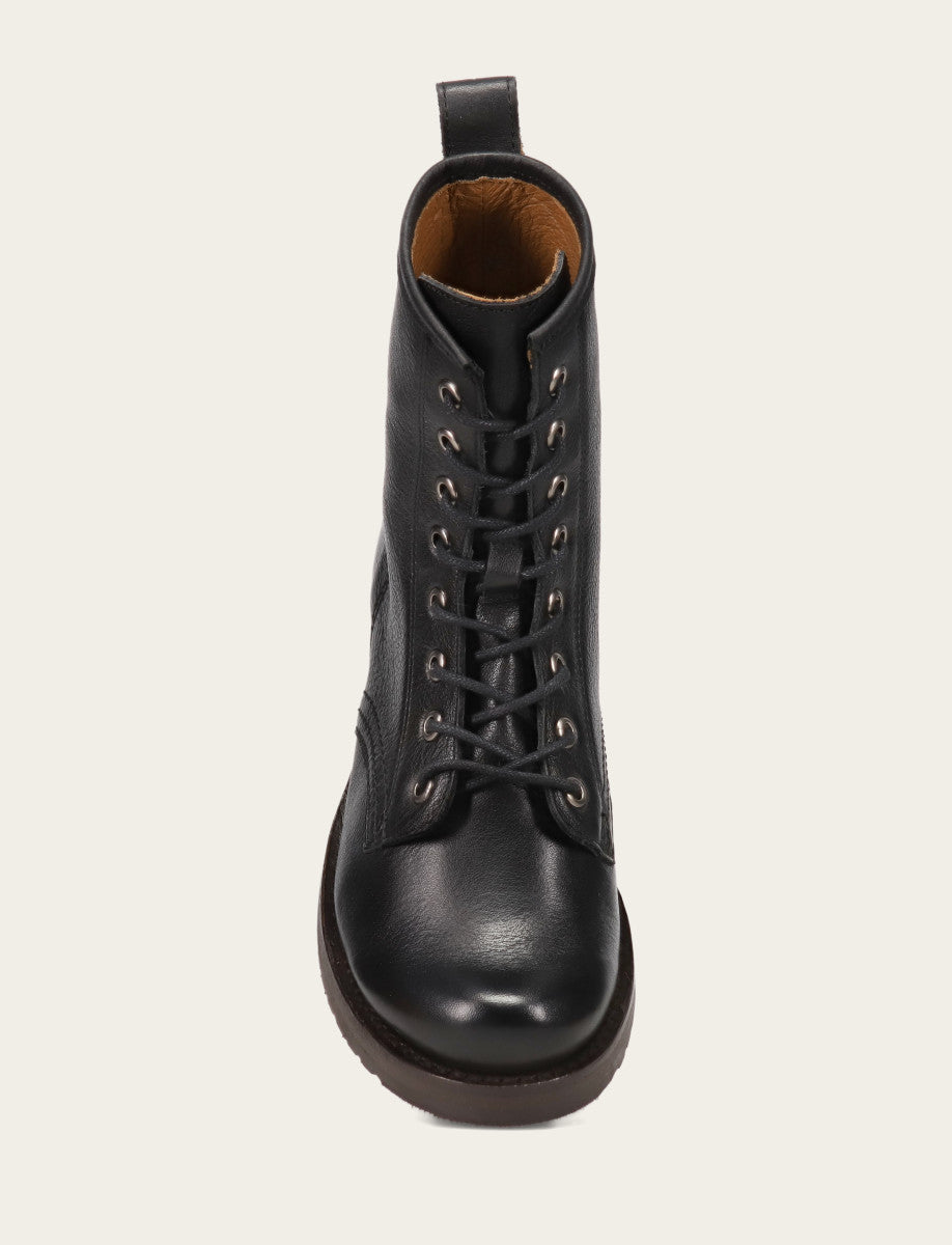 Women's Black Veronica Flex Combat Booties Black - Frye