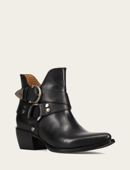 Women’s Black Sacha Multi-Strap Ankle Booties Black - Frye