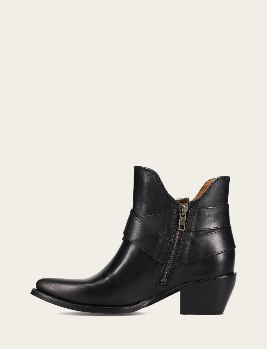 Women’s Black Sacha Multi-Strap Ankle Booties Black - Frye