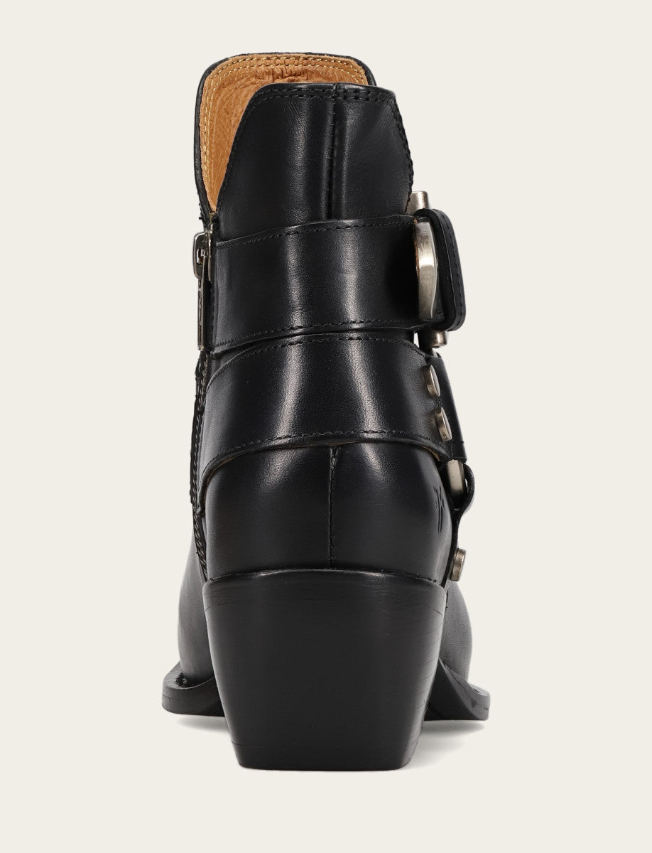 Women’s Black Sacha Multi-Strap Ankle Booties Black - Frye