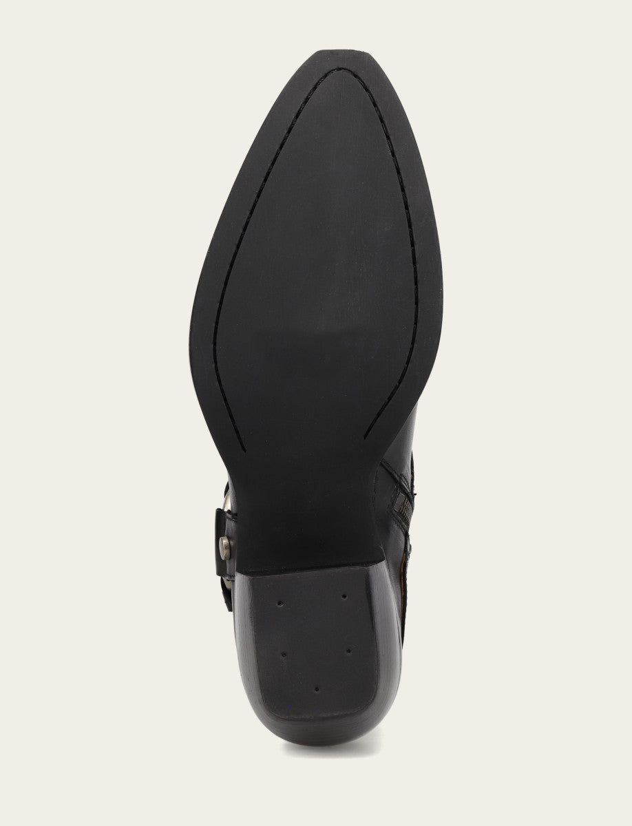 Women’s Black Sacha Multi-Strap Ankle Booties Black - Frye