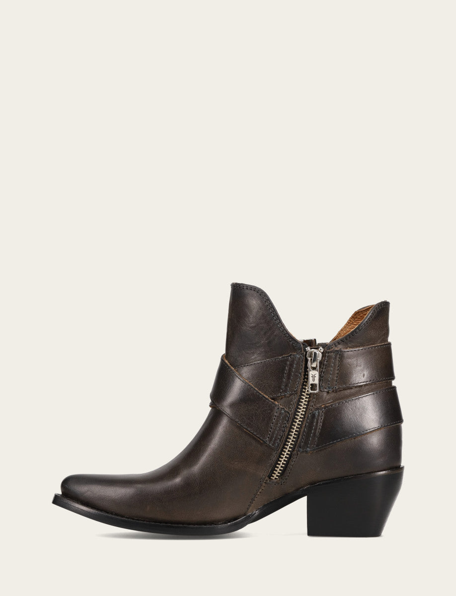 Women's Steel Sacha Multi Strap Booties Steel - Frye