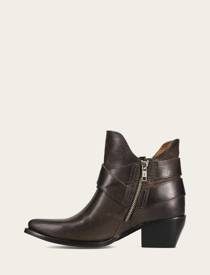 Women's Steel Sacha Multi Strap Booties Steel - Frye