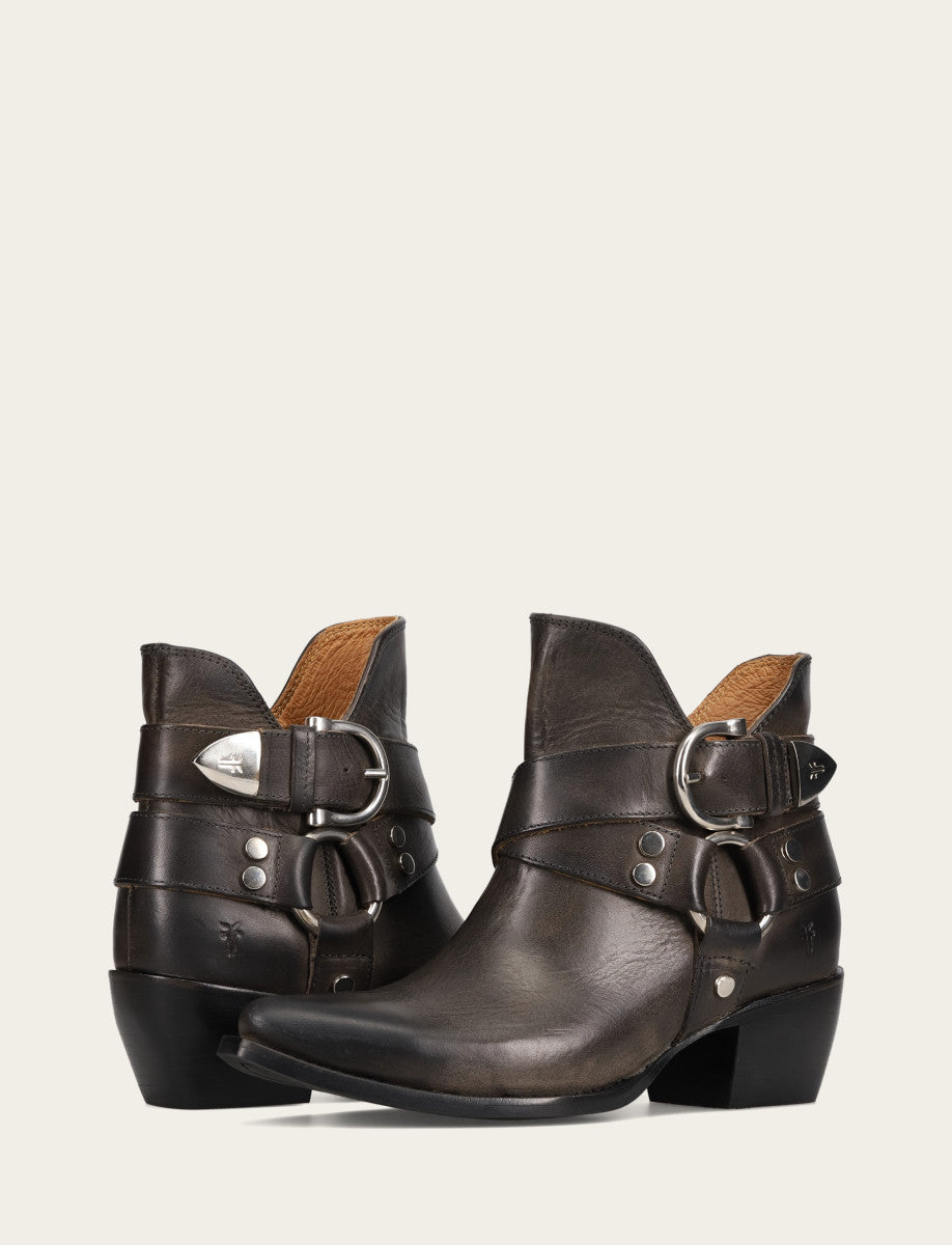 Women's Steel Sacha Multi Strap Booties Steel - Frye