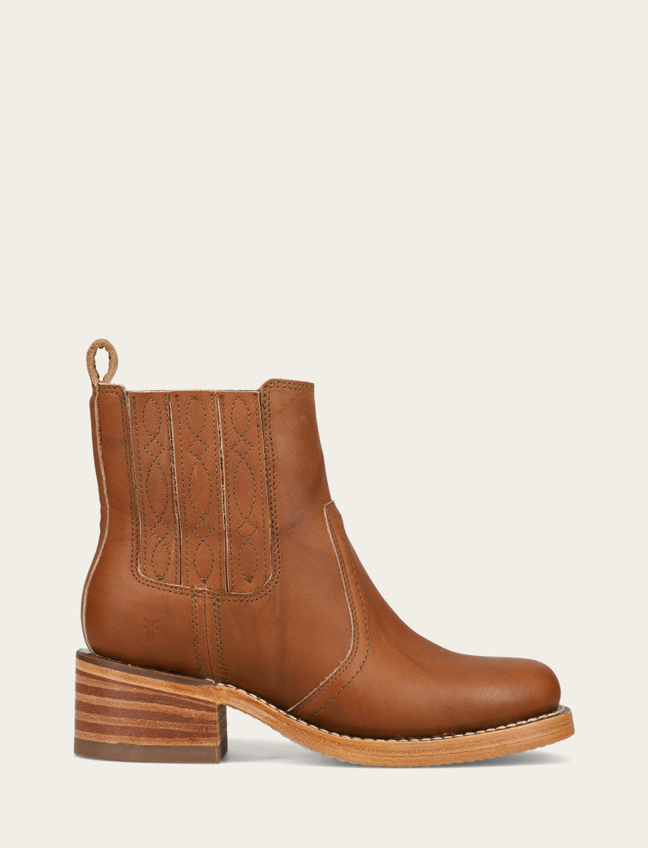 Women's Saddle Campus Chelsea Booties Saddle - Frye