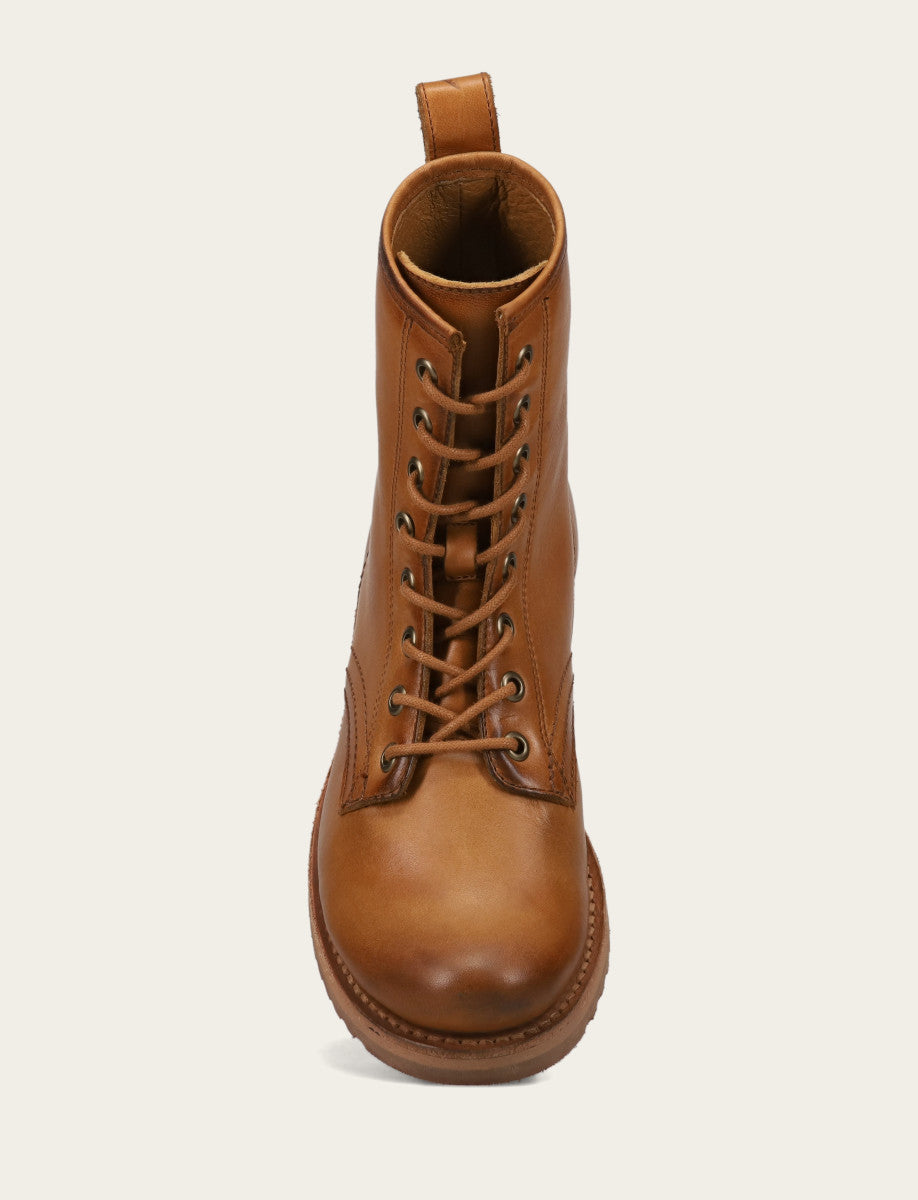 Women's Caramel Veronica Flex Combat Booties Caramel - Frye