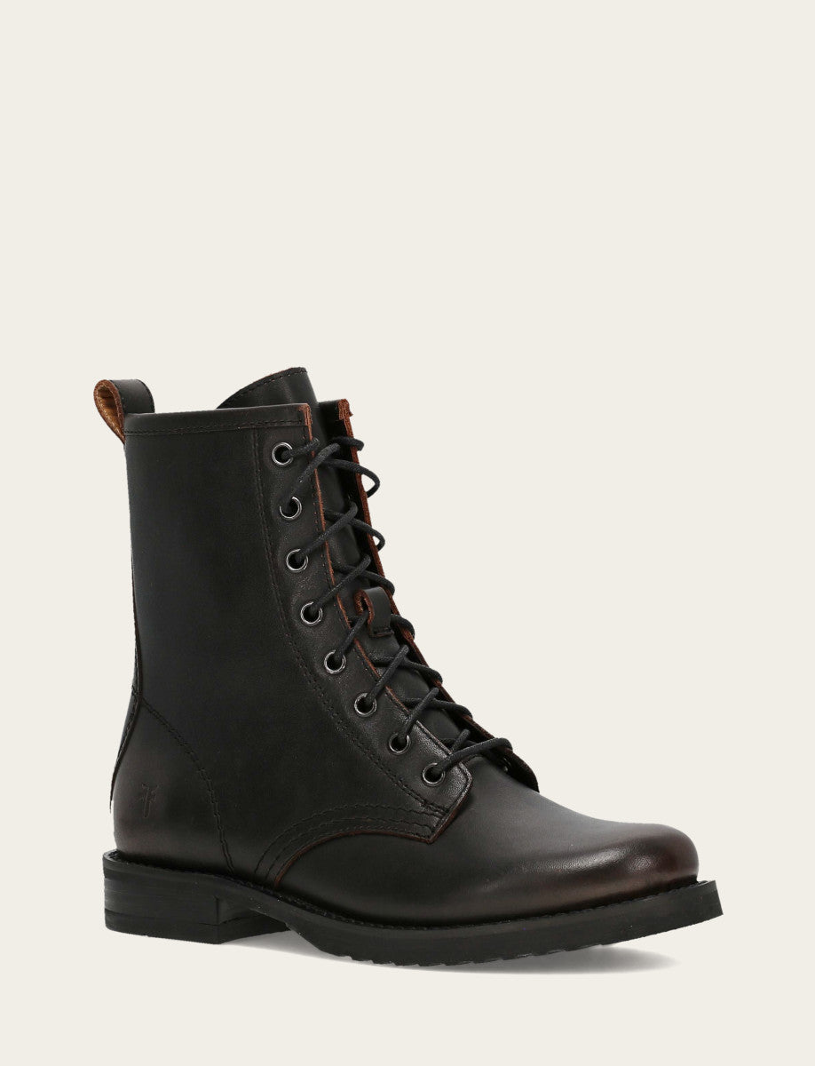 Antique Brown Veronica Flex Combat Boot Antique Brown - Frye