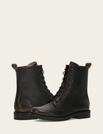 Antique Brown Veronica Flex Combat Boot Antique Brown - Frye