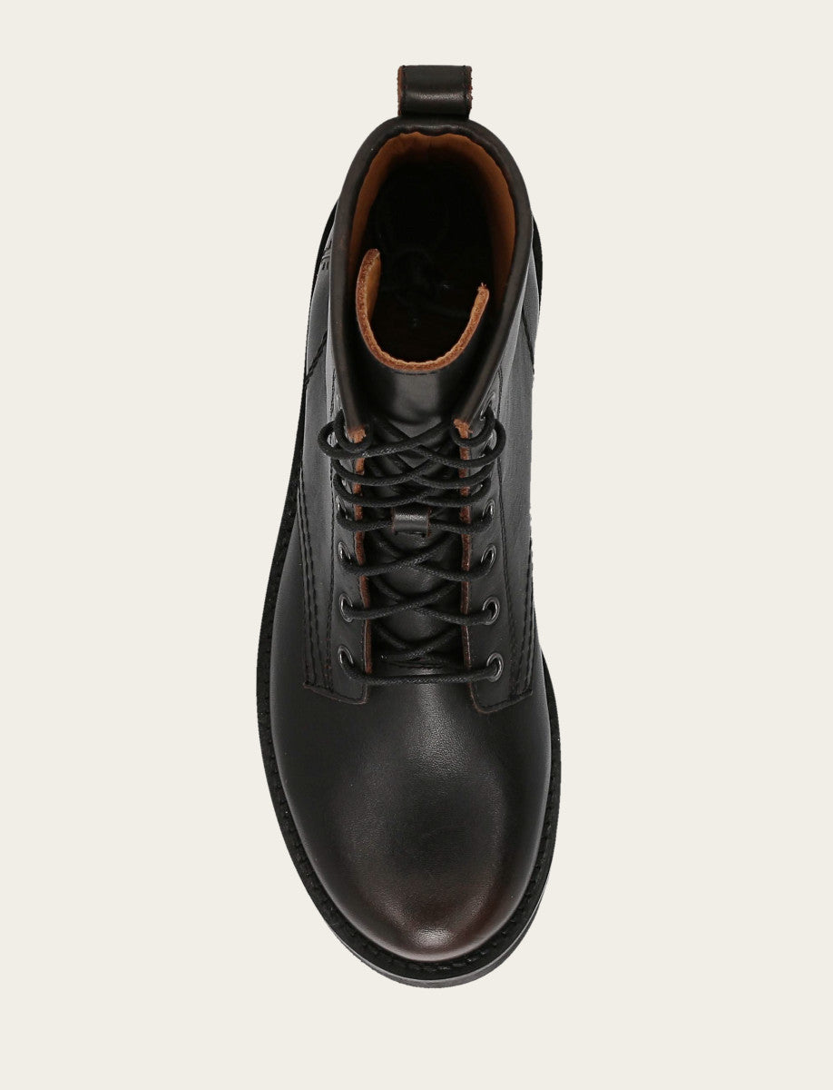 Antique Brown Veronica Flex Combat Boot Antique Brown - Frye