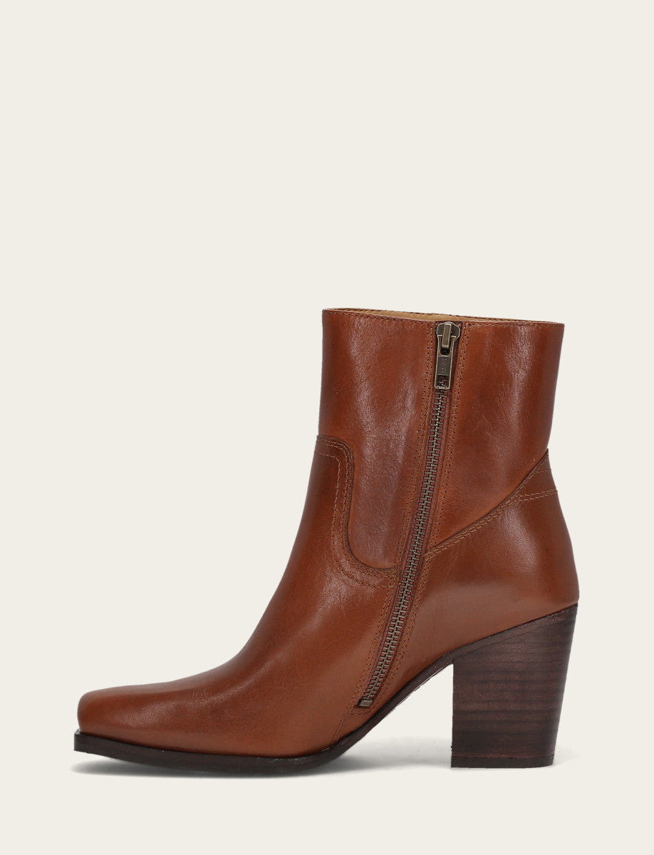 Women's Cinnamon Shiloh Zip Booties Cinnamon - Frye