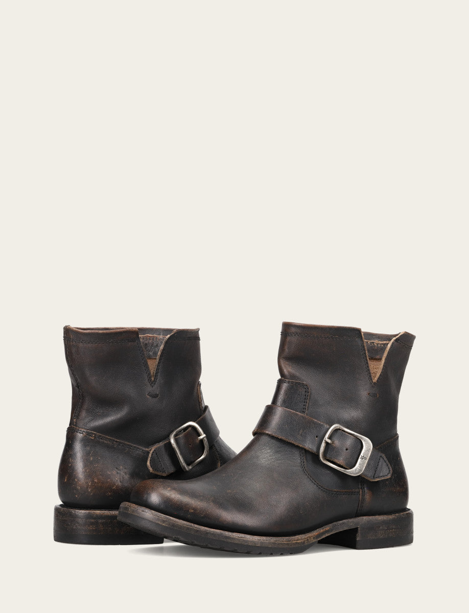 Women's Antique Black Veronica Flex Booties Antique Black - Frye