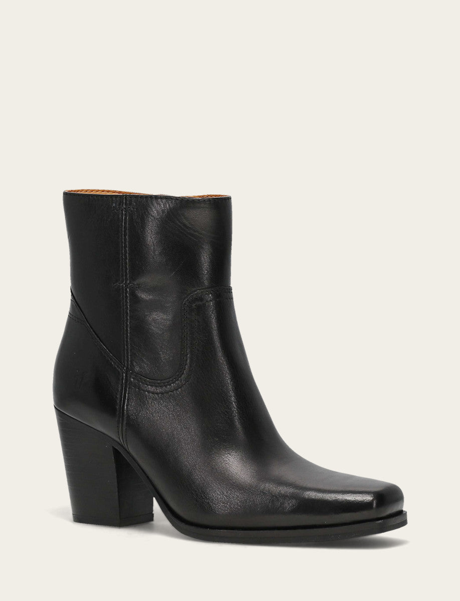 Women's Black Shiloh Zip Booties Black - Frye