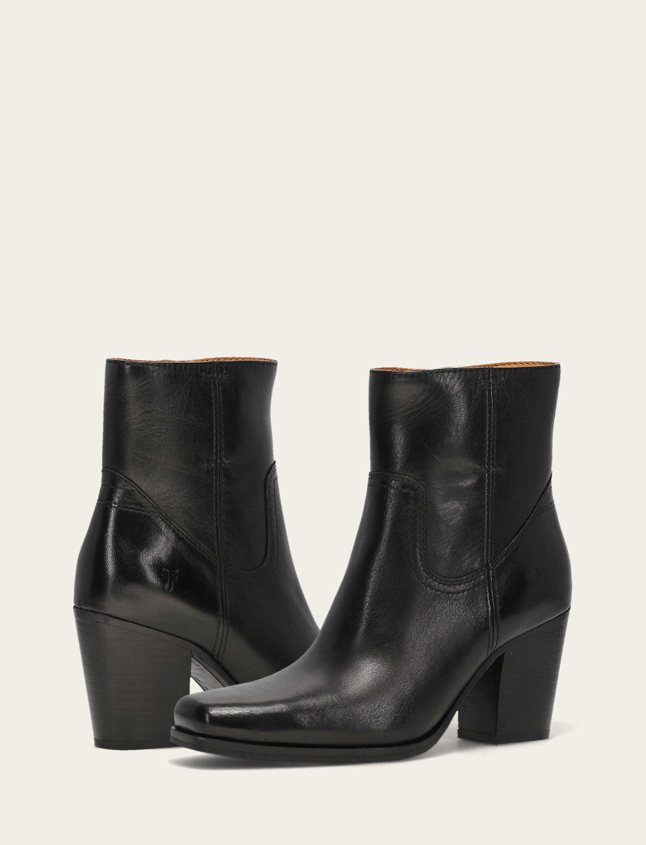 Women's Black Shiloh Zip Booties Black - Frye